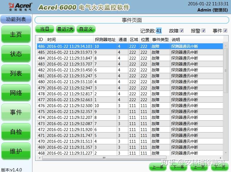 智能费控表故障代码